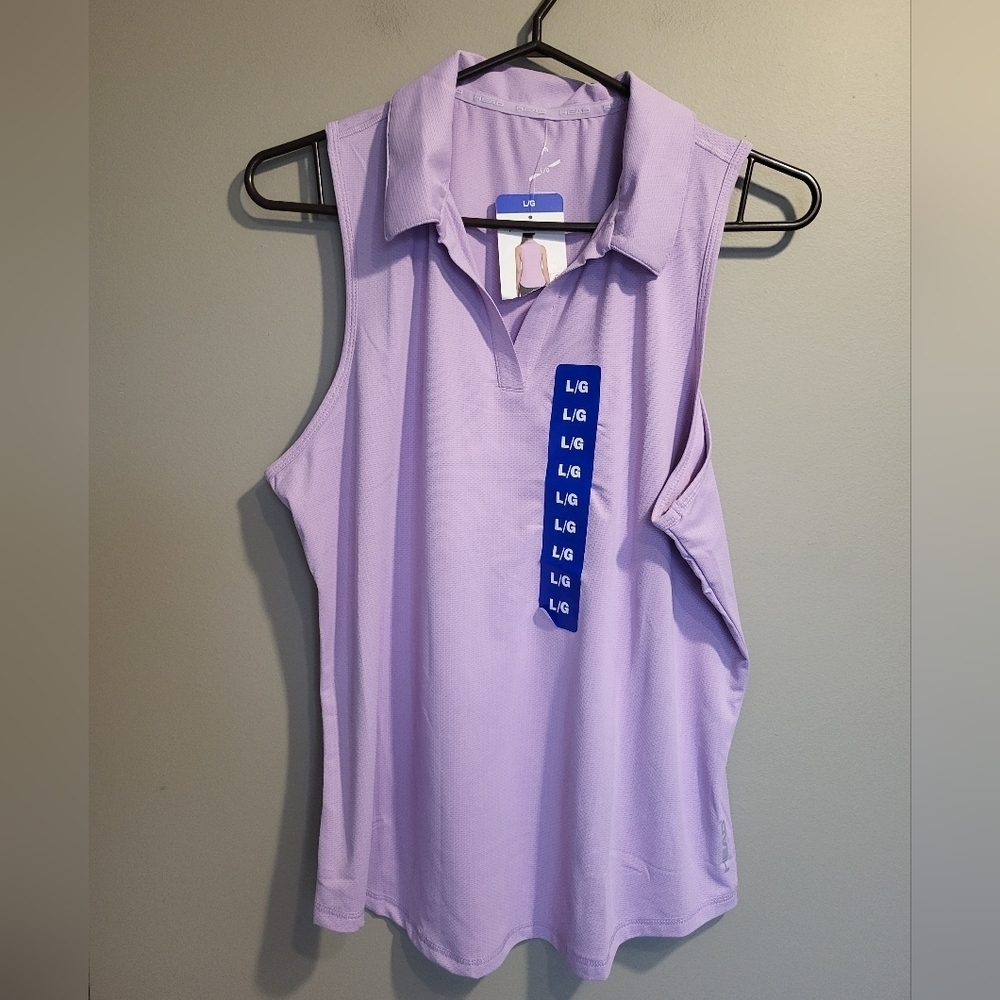 NEW- Head Lilac Sleeveless Blouse, Size Large